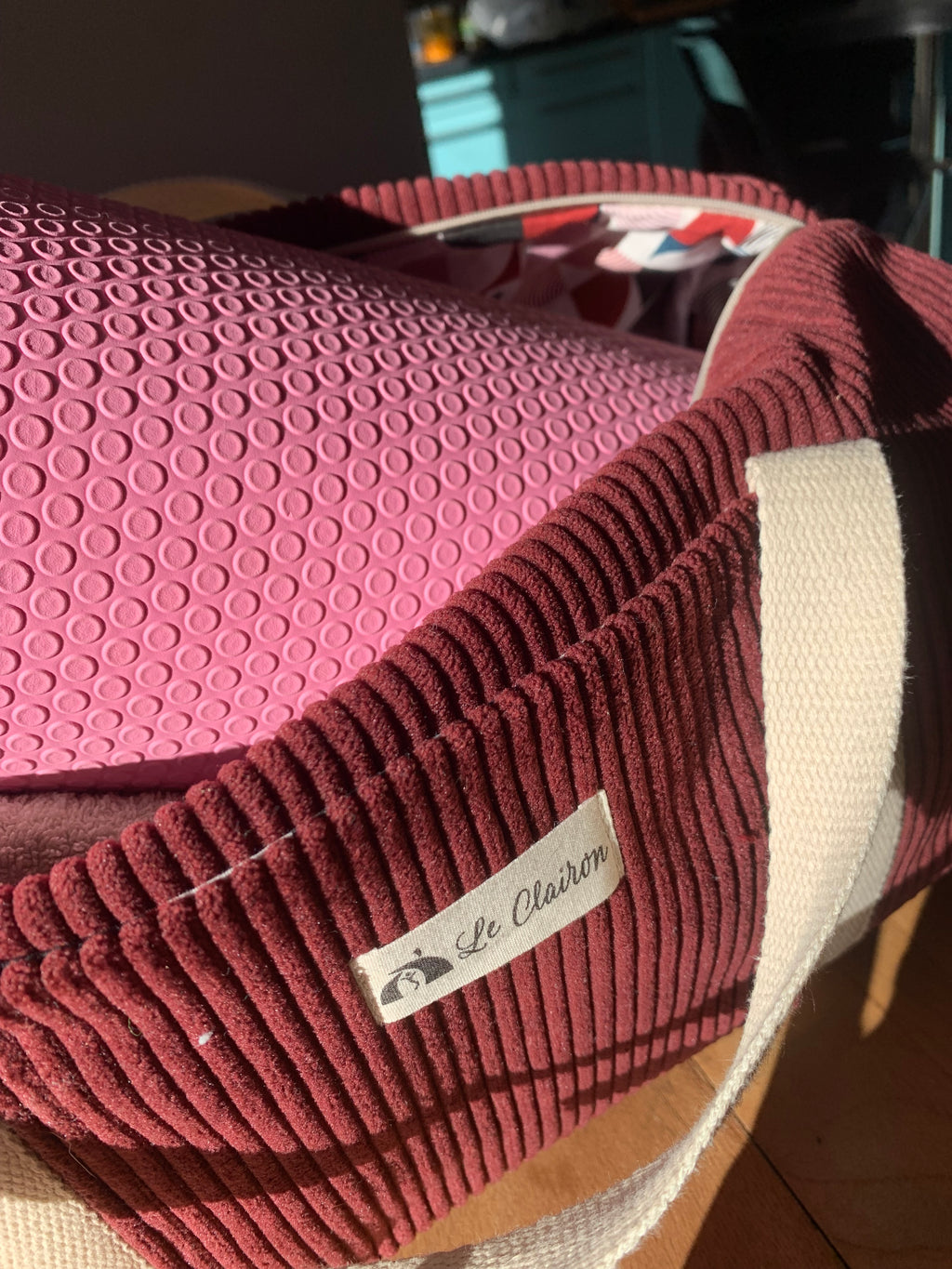 Sac polochon en velours