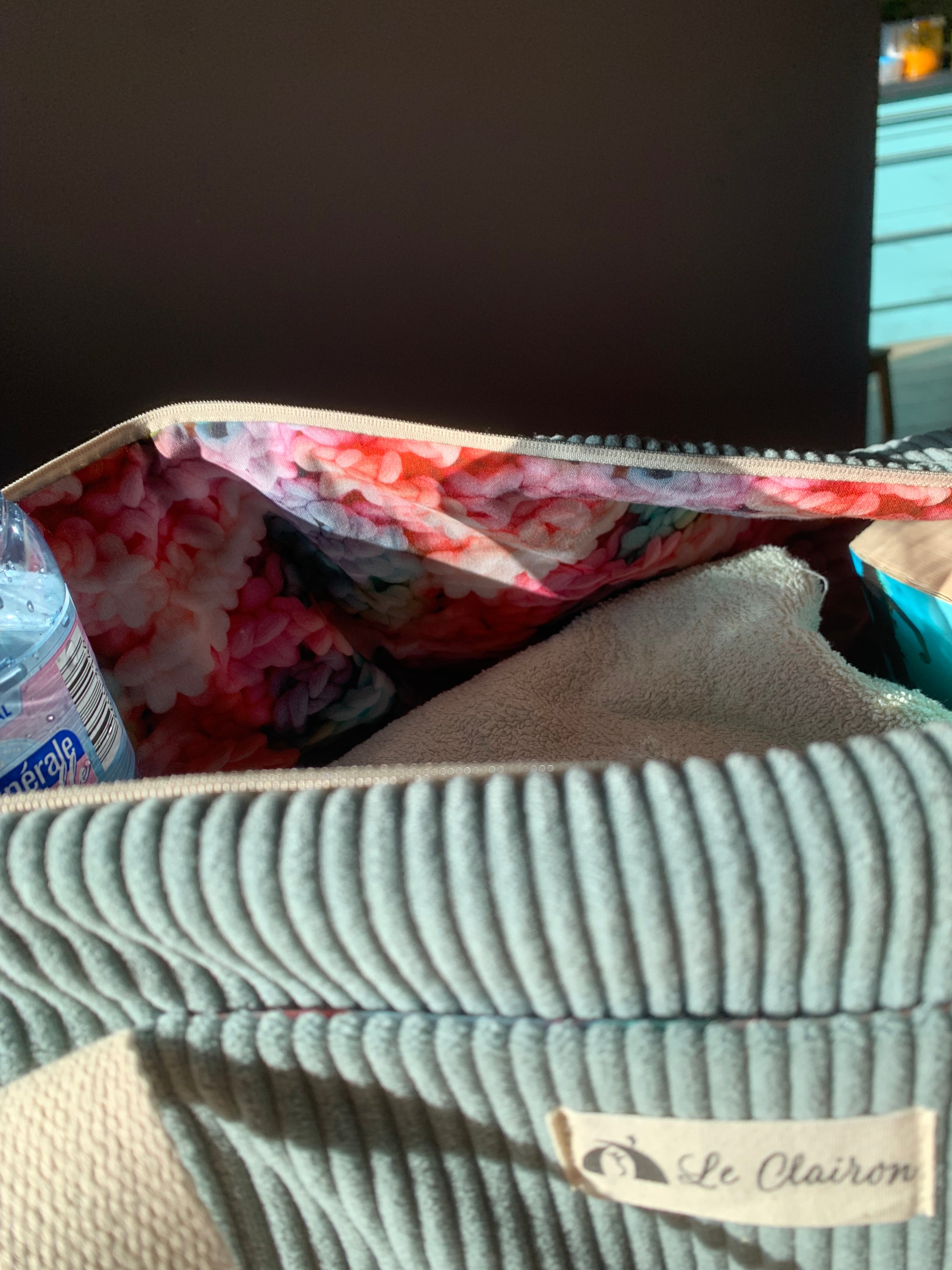 Sac polochon en velours