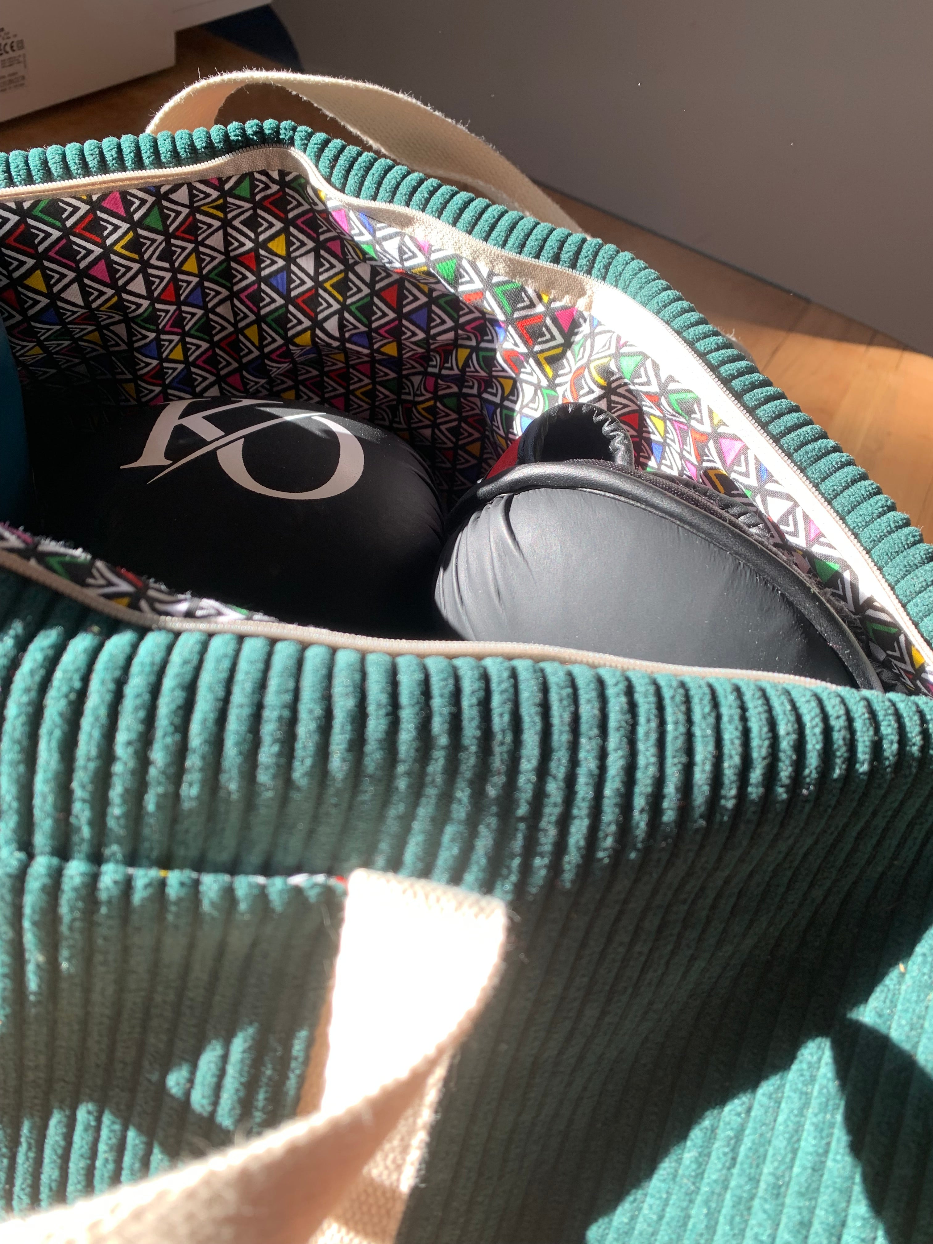 Sac polochon en velours