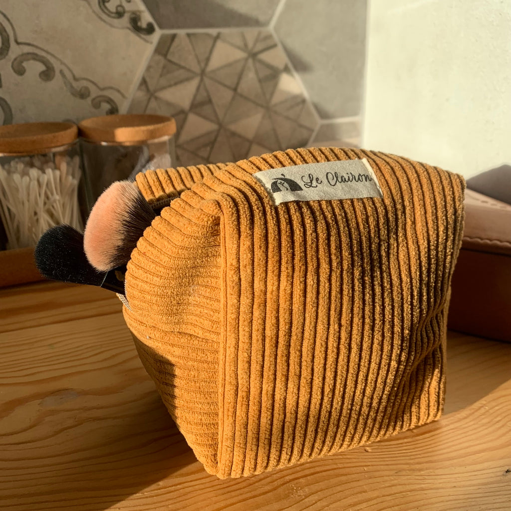 Trousse de Toilette Cube en Velours