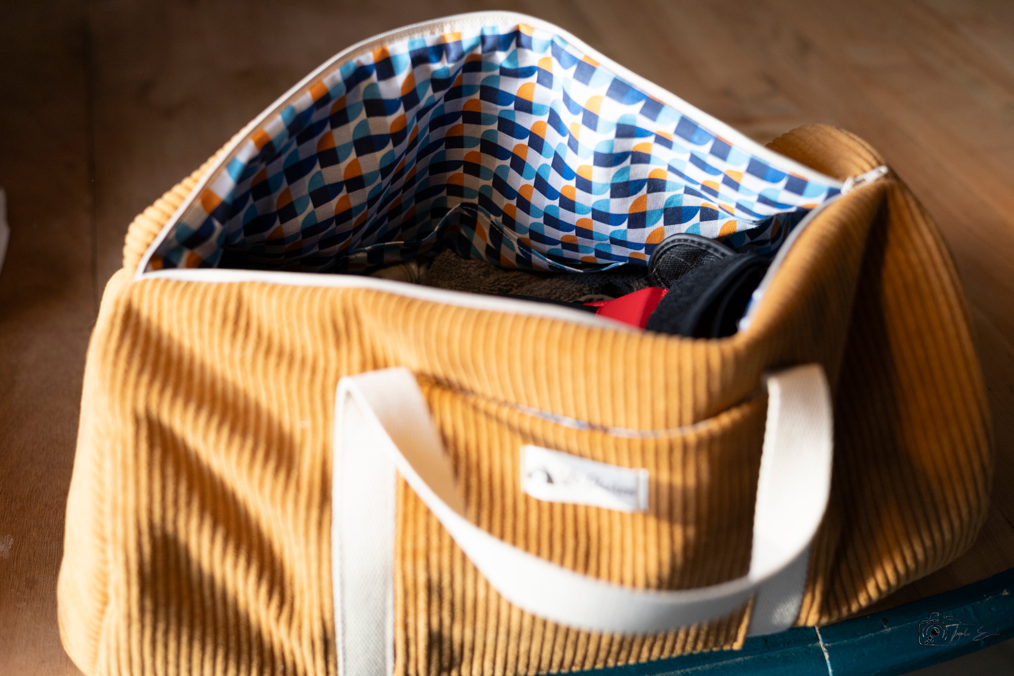 Sac polochon en velours