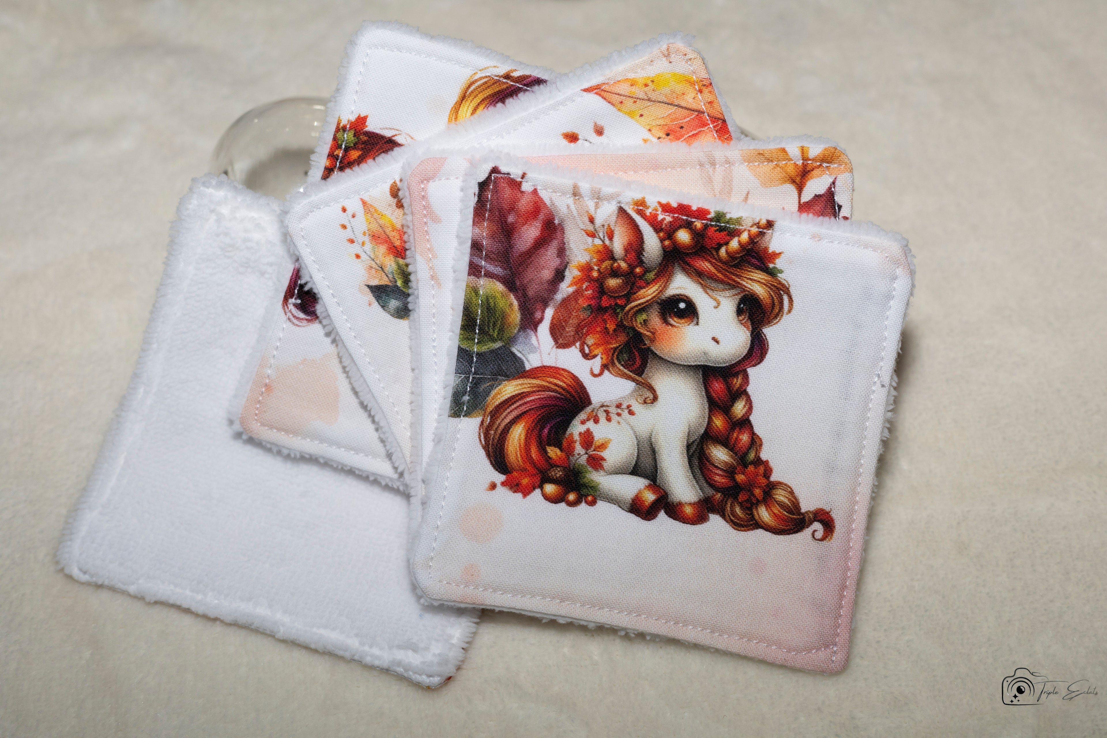 Lingette bébé et panière assortie